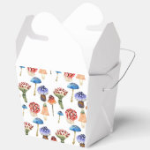 Wasserfarbenmuster mit bunten Pilzen Geschenkschachtel (Offen)