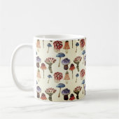 Wasserfarbenmuster mit bunten Pilzen Kaffeetasse (Links)