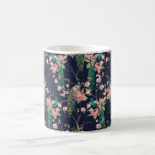 Wasserfarbenmuster Pfau auf einer Baumkirsche,Blum Kaffeetasse (Mittel)