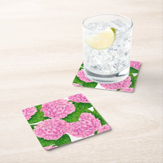 Wasserfarbenmuster Rechteckiger Pappuntersetzer (Vor Ort)