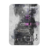 Wasserfarbennacht Katar Magnet (Vertikal)