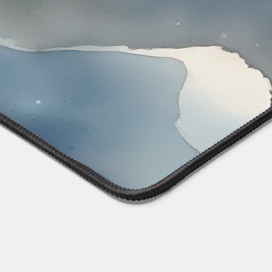 Wasserfarbennacht Mouse Desk Pad Schreibtischunterlage (Ecke)