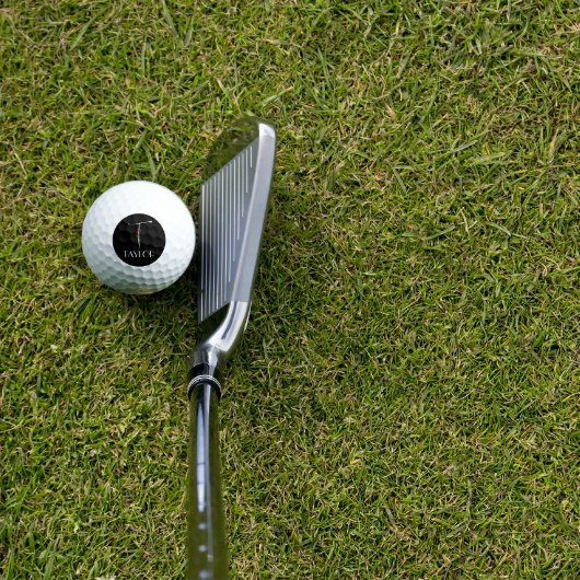 Wasserfarbennamensbuchstabe T blau Bleibe bei Zuha Golfball