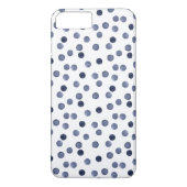 Wasserfarbennavy runcles polka Punkt Hand gezogen, Case-Mate iPhone Hülle (Rückseite)