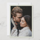 Wasserfarbenneutrales Boho Botanisches Foto Hochze Save The Date (Rückseite)