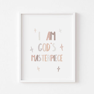 Wasserfarbenneutrales Meisterwerk Gottes Poster