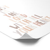 Wasserfarbenneutrales Vertrauen in den Herrn mit e Poster (Ecke)