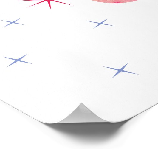 Wasserfarbennummern Poster (Ecke)