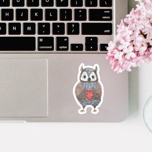 Wasserfarbenöfeln Owlways a Hoot Aufkleber
