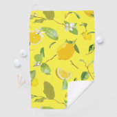 Wasserfarbenöle und Blätter 4 Golfhandtuch (Insitu)