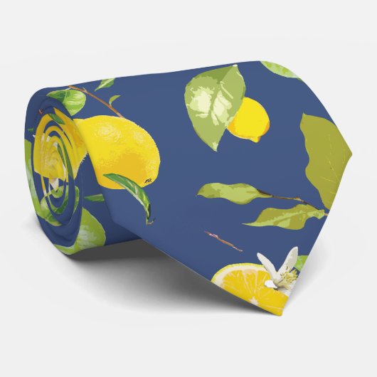 Wasserfarbenöle und Blätter 9 Krawatte (Gerollt)