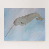 Wasserfarbenozean Narwhal Puzzle (Horizontal)