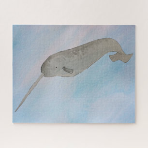 Wasserfarbenozean Narwhal Puzzle