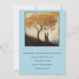 Wasserfarbenpaar im Stil des 16. Jahrhunderts in L Einladung