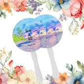 Wasserfarbenpalm Beach Sunset Fächer