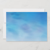 Wasserfarbenpalme Blätter Dusche von Coupels Einladung (Rückseite)