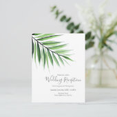 Wasserfarbenpalme Einladung (Stehend Vorderseite)