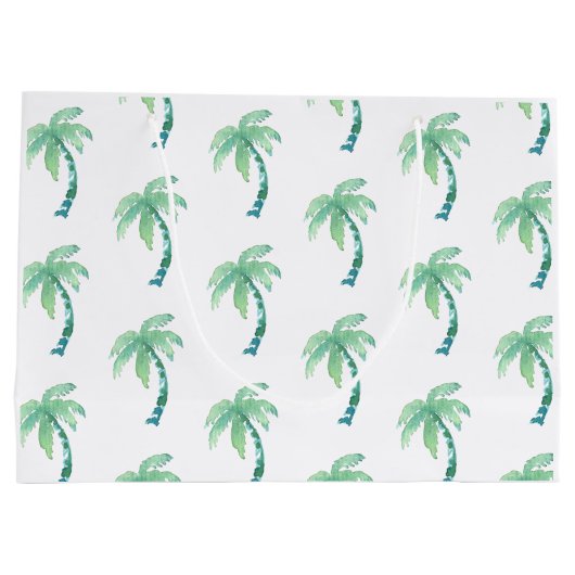 Wasserfarbenpalme Große Geschenktüte (Rückseite)