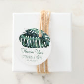 Wasserfarbenpalme Monstera Leaf Tropical Vielen Da Geschenkanhänger (Beispiel)