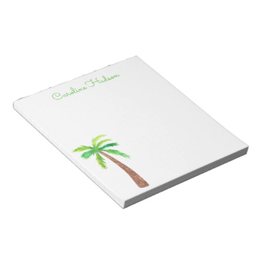 Wasserfarbenpalme Notizblock (angewinkelt)