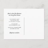 Wasserfarbenpalme Tree Aqua Himmel Nach Florida Ankündigungspostkarte (Rückseite)