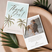 Wasserfarbenpalme Tree Baby Dusche Vielen Dank Dankeskarte