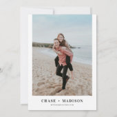 Wasserfarbenpalme Tree Einladungen für Hochzeiten (Rückseite)