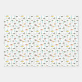 Wasserfarbenpalmen Geschenkpapier Set (Vorderseite 3)