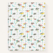 Wasserfarbenpalmen Notizblock (Vorderseite)