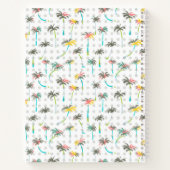 Wasserfarbenpalmen Notizblock (Rückseite)