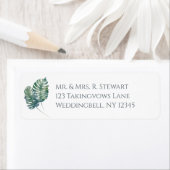 Wasserfarbenpalmen und Hochzeiten von Schiefer (Insitu)