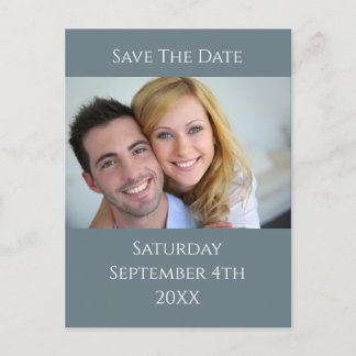 Wasserfarbenpalmen und Hochzeiten von Schiefer Ankündigungspostkarte