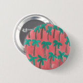 Wasserfarbenpalmenmuster Button (Vorne & Hinten)