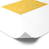 Wasserfarbenpapier-Textur-Hintergrund Poster (Ecke)