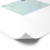 Wasserfarbenpapier-Textur-Hintergrund Poster (Ecke)