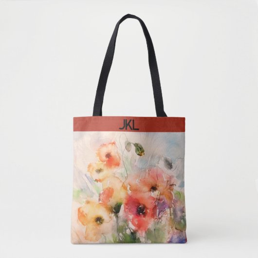 Wasserfarbenpappenmonogramm Tasche (Vorderseite)