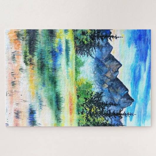 Wasserfarbenparcours Puzzle (Horizontal)