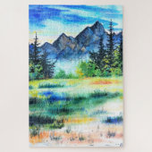 Wasserfarbenparcours Puzzle (Vertikal)