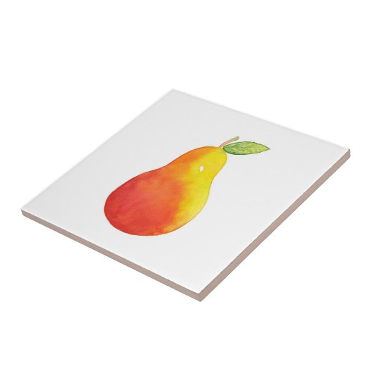 Wasserfarbenpear Fliese (Seite)