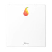 Wasserfarbenpear Notizblock (Vorderseite)