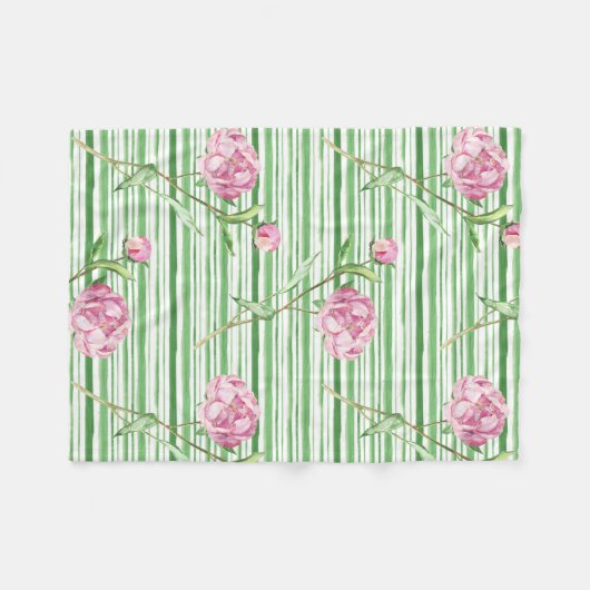 Wasserfarbenpeere Fleecedecke (Vorderseite (Horizontal))