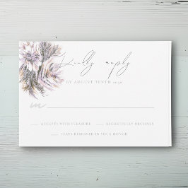 Wasserfarbenpeonies, die eine RSVP-Antwortkarte ei RSVP Karte