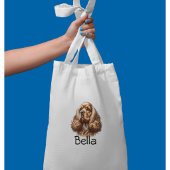 Wasserfarbenpet Cocker Spaniel personalize Tasche