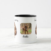 Wasserfarbenpet Cocker Spaniel personalize Tasse (Zentrum)