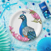 Wasserfarbenpfeife Pappteller (Party)