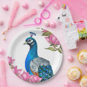 Wasserfarbenpfeife Pappteller (Party)