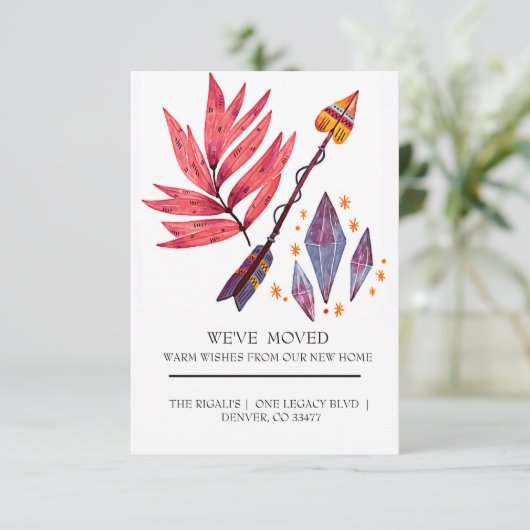 Wasserfarbenpfeil und Diamanten (Stehend Vorderseite)