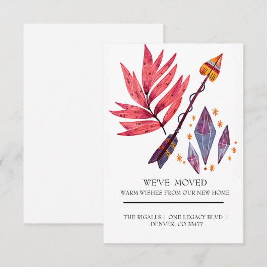 Wasserfarbenpfeil und Diamanten (Vorne/Hinten)