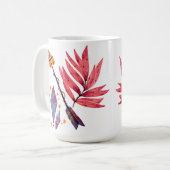 Wasserfarbenpfeil und Diamanten Kaffeetasse (Vorderseite Links)
