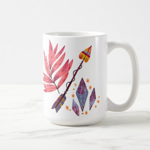 Wasserfarbenpfeil und Diamanten Kaffeetasse